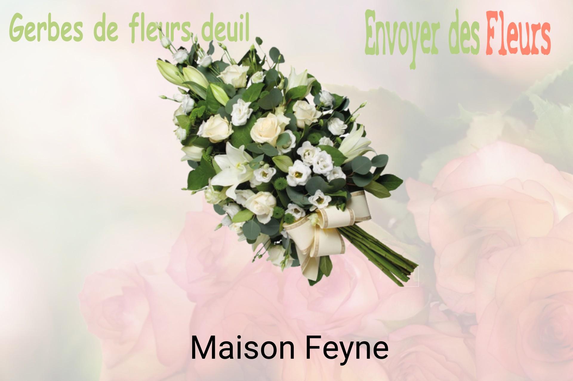 Gerbe de fleurs de deuil livrée à Maison-Feyne